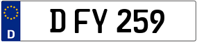 Trailer License Plate